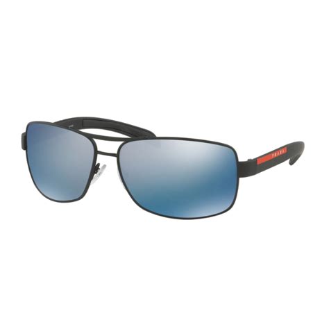 Prada™ PS 54IS DG02E0 65 Black Rubber Sunglasses